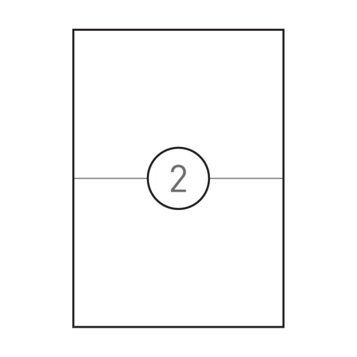 A4 labels 210x148mm white 100 sheets SIMPLY - 200 units
