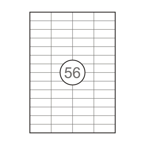 A4 labels 52.5x21.2mm white 100 sheets SIMPLY - 5600 units