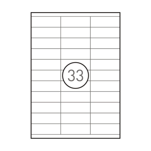 Etiquetas A4 70x25,4mm branco 100 folhas SIMPLY - 3300 unidades