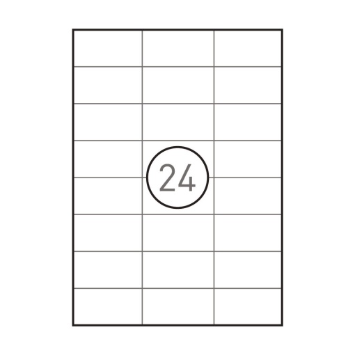 Etiquetas A4 70x37mm branco 100 folhas SIMPLY - 2400 unidades