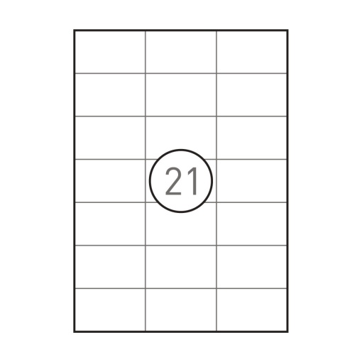 A4 labels 70x42.4mm white 100 sheets SIMPLY - 2100 units