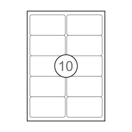 Etiquetas A4 99,1x57mm branco 100 folhas SIMPLY - 1000 unidades