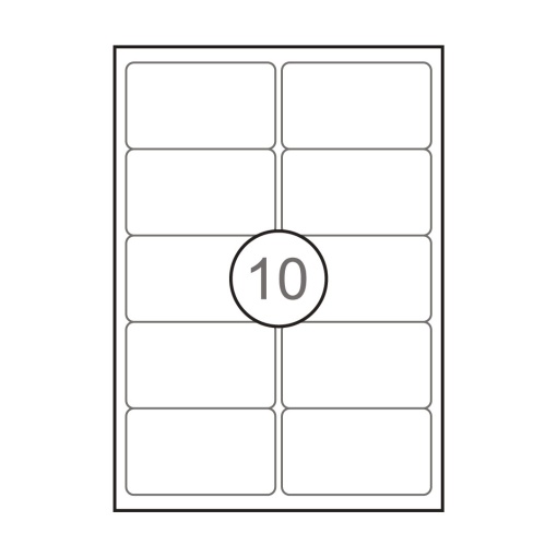 A4 labels 99.1x57mm white 100 sheets SIMPLY - 1000 units