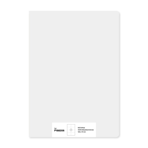 A4 labels 105x74mm white 500 sheets SIMPLY - 4000 units