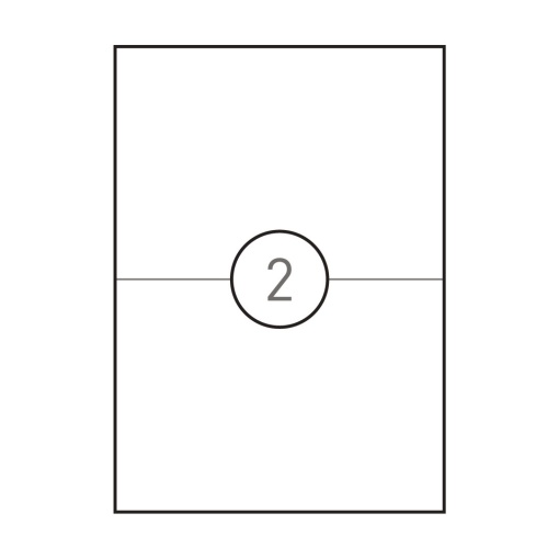 Etiquetas A4 210x148mm branco 500 folhas SIMPLY - 1000 unidades