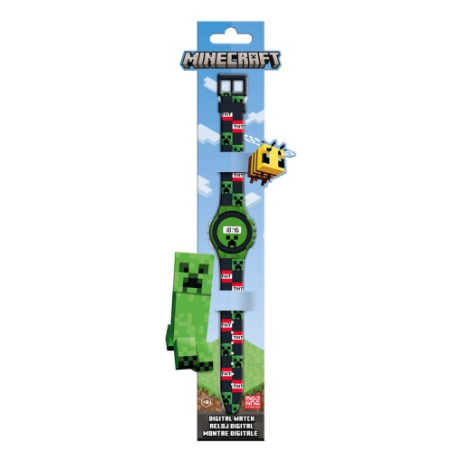 Relógio de pulso digital Minecraft