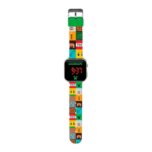 Relógio de pulso digital LED Minecraft Min4272