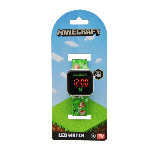 Relógio de pulso digital LED Minecraft Min4129