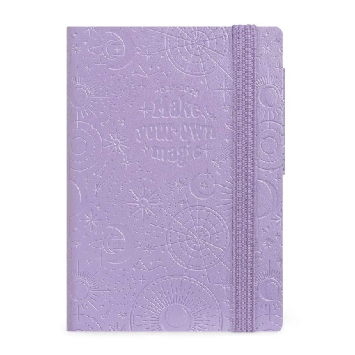 Agenda escolar diária A6 2025/26 16 meses LEGAMI Mystic Lilac