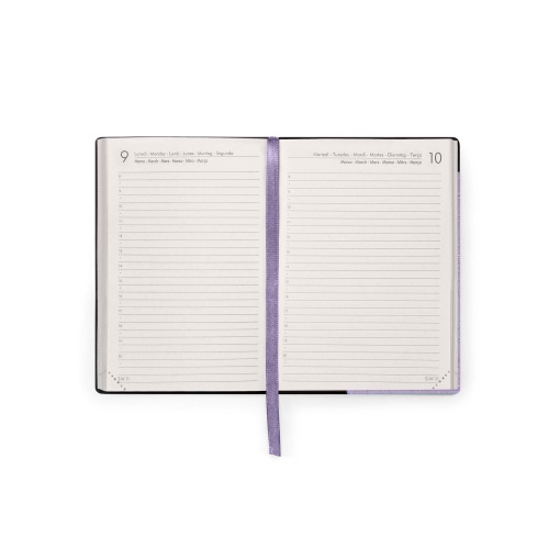 Agenda escolar diária A6 2025/26 16 meses LEGAMI Mystic Lilac