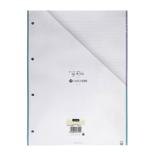 Recarga A4 CARCHIVO pautada 100 folhas 90g