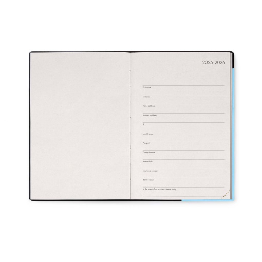 Agenda escolar diária 120x180mm 2025/26 16 meses LEGAMI Aura
