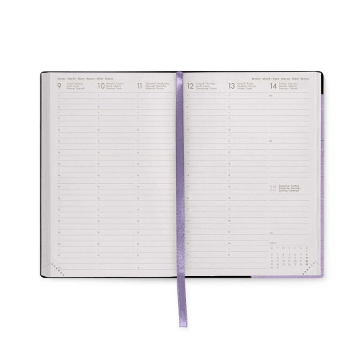 Agenda escolar semanal 120x180mm 2025/26 16 meses LEGAMI Mystic Lilac