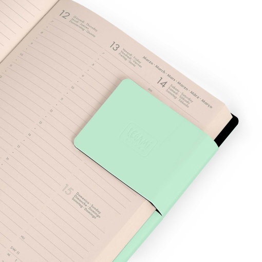 Agenda escolar semanal 120x180mm 2025/26 16 meses LEGAMI Pastel Mint