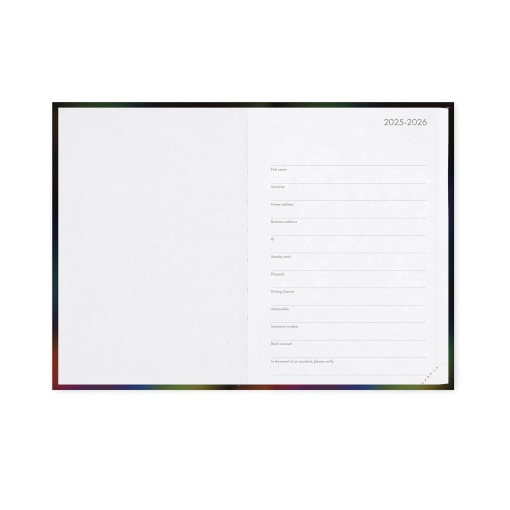 Agenda escolar diária 120x180mm 2025/26 16 meses LEGAMI Moth