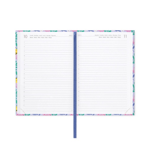 Agenda escolar diária 120x180mm 2025/26 16 meses LEGAMI Bee