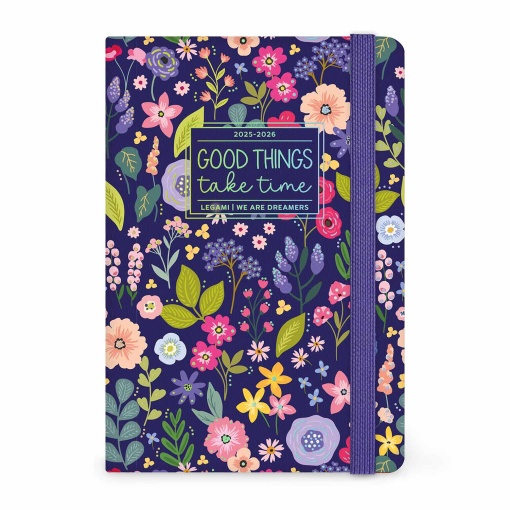 Agenda escolar semanal A6 2025/26 16 meses LEGAMI Flowers