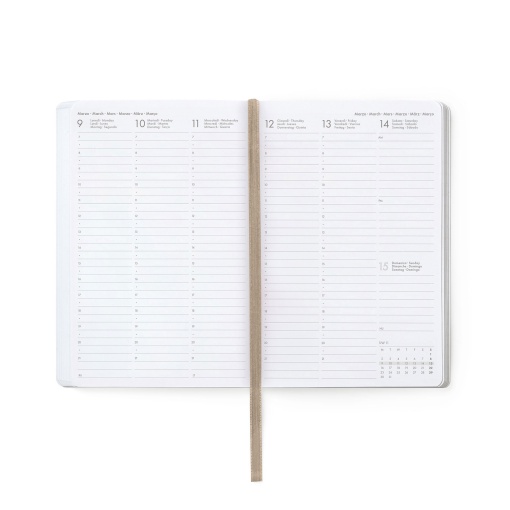 Agenda escolar semanal 120x180mm 2025/26 16 meses LEGAMI Travel Stickers