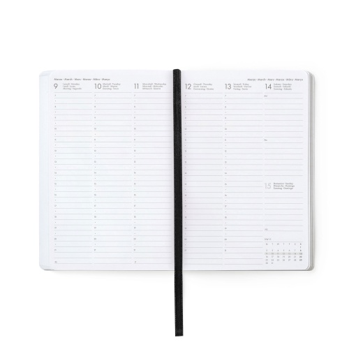 Agenda escolar semanal 120x180mm 2025/26 16 meses LEGAMI Sushi Cat