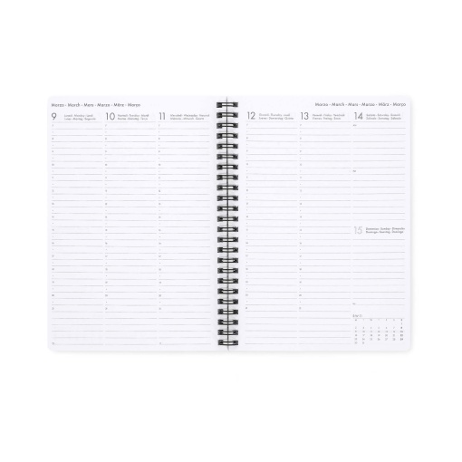 Agenda escolar semanal A5 2025/26 16 meses espiral LEGAMI Moth