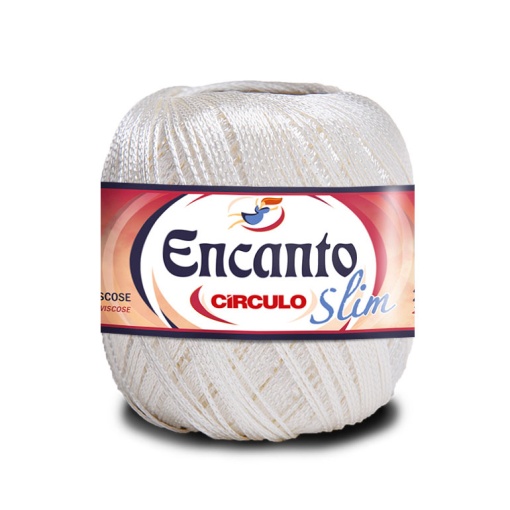 Fio de crochet CÍRCULO Encanto Slim 100g off white 8176