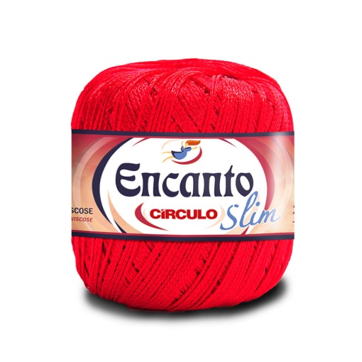 Fio de crochet CÍRCULO Encanto Slim 100g carmim 3528
