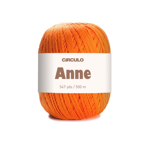 Fio de crochet CÍRCULO Anne 500 147g laranja 4456