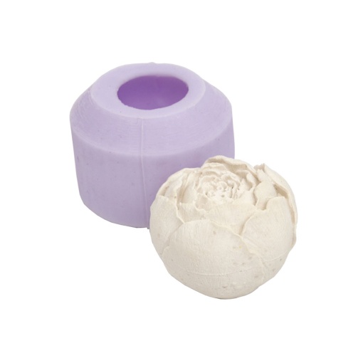 Molde de silicone flor peónia 4x3,5cm LG
