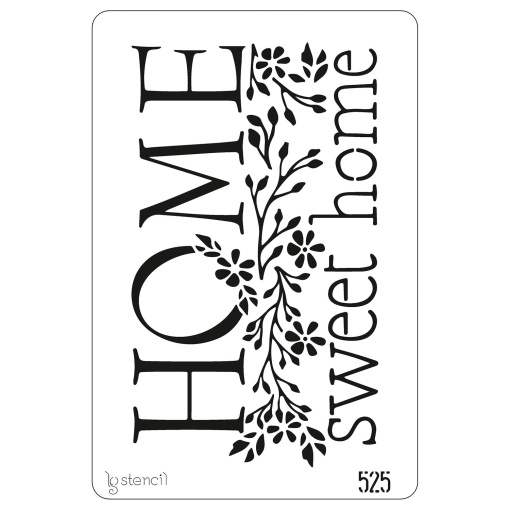 Stencil 20x30cm Home Sweet Home