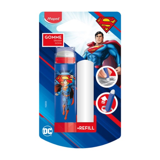 Borracha stick e recarga MAPED Superman