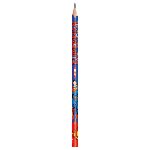 Lápis grafite MAPED Superman HB nº 2 triangular com 6