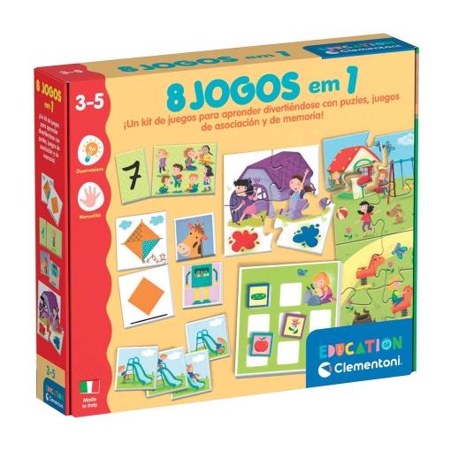 Montessori - 8 Jogos em 1 CLEMENTONI Education