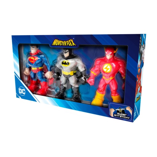 Monster Flex DC pack 3 figuras sortido BIZAK