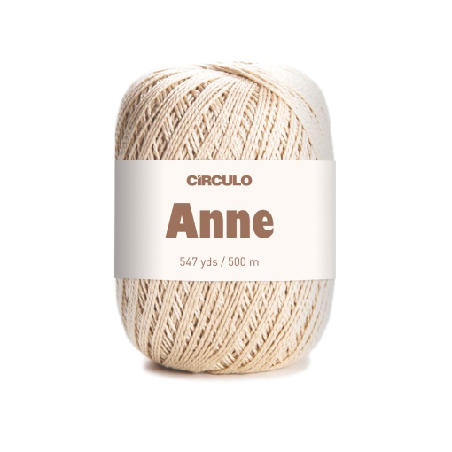 Fio de crochet CÍRCULO Anne 500 147g porcelana 7684