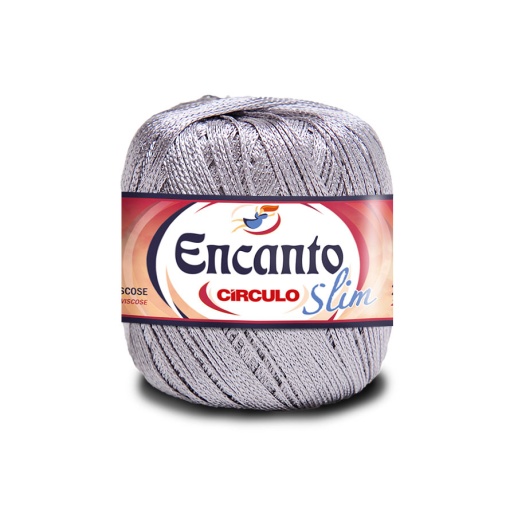 Fio de crochet CÍRCULO Encanto Slim 100g alumínio 8473