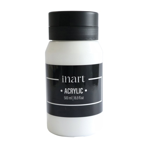 Tinta acrílica INART branco titânio 500ml