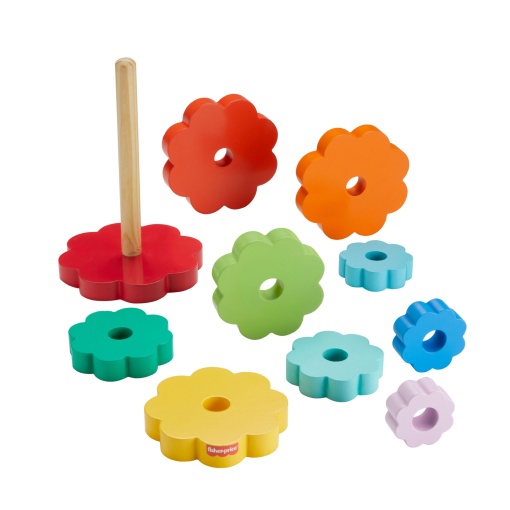 Pirâmide de anéis de madeira FISHER-PRICE MATTEL
