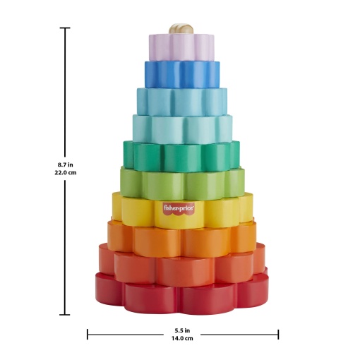 Pirâmide de anéis de madeira FISHER-PRICE MATTEL