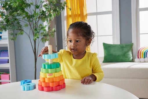 Pirâmide de anéis de madeira FISHER-PRICE MATTEL