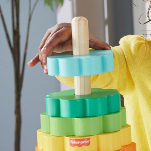 Pirâmide de anéis de madeira FISHER-PRICE MATTEL