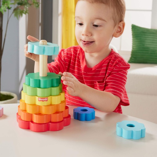 Pirâmide de anéis de madeira FISHER-PRICE MATTEL