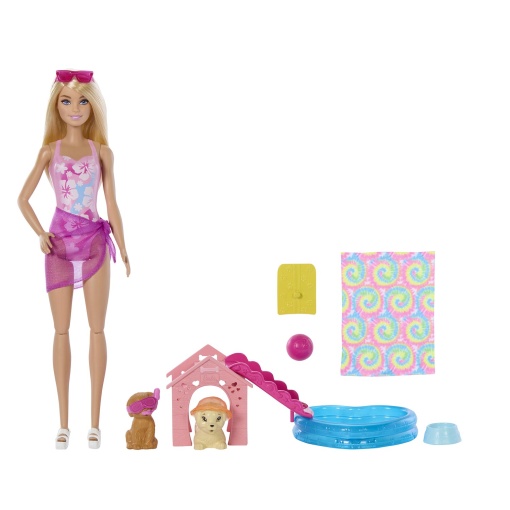 Barbie festa de cachorros na piscina MATTEL