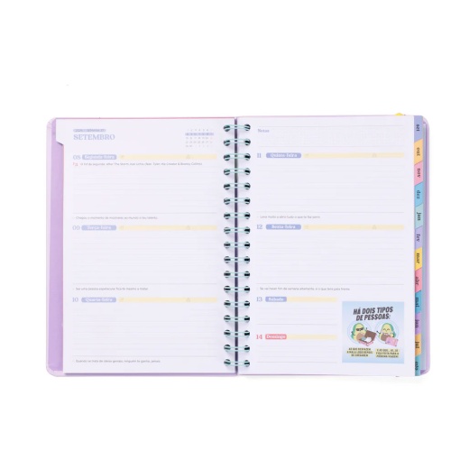 Agenda escolar semanal A5 2025/26 12 meses espiral MR.WONDERFUL "Algo mágico espera por mim"