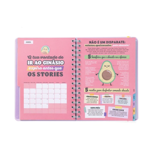 Agenda escolar semanal A5 2025/26 12 meses espiral MR.WONDERFUL "Algo mágico espera por mim"