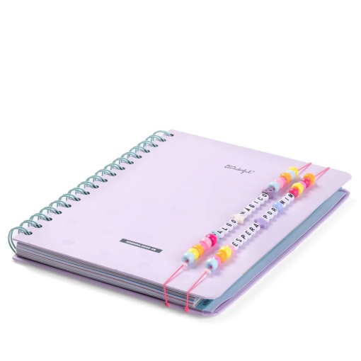 Agenda escolar semanal A5 2025/26 12 meses espiral MR.WONDERFUL "Algo mágico espera por mim"