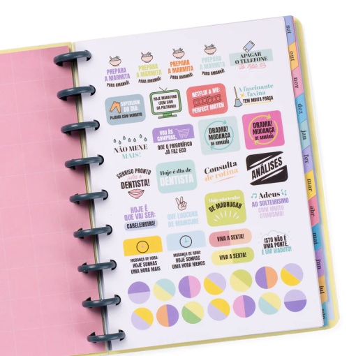 Agenda escolar semanal A5 2025/26 12 meses espiral MR.WONDERFUL "Com vontade, vencerás"