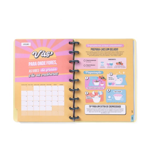 Agenda escolar semanal A5 2025/26 12 meses espiral MR.WONDERFUL "Com vontade, vencerás"