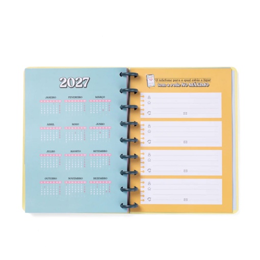 Agenda escolar semanal A5 2025/26 12 meses espiral MR.WONDERFUL "Com vontade, vencerás"