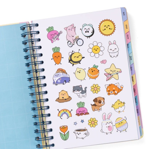 Agenda escolar diária A5 2025/26 12 meses espiral MR.WONDERFUL "Grande dia à vista"