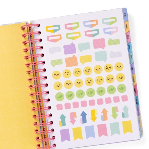 Agenda escolar diária A5 2025/26 12 meses espiral MR.WONDERFUL "Cada dia mais e melhor"